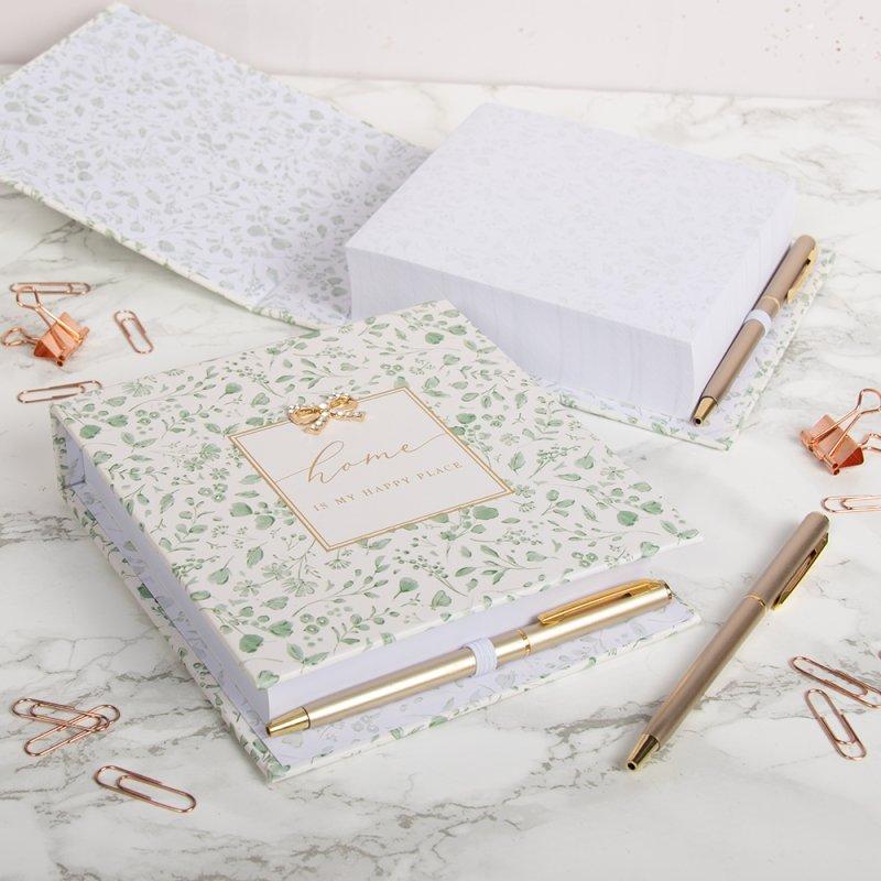 lesser & pavey HOME HAPPY PLACE MEMO PAD WITH PEN MADELAINE LP75291