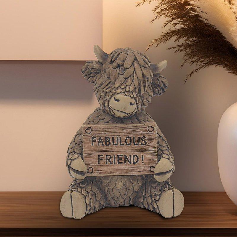 lesser & pavey HUGHIE HIGHLAND COW FAB FRIEND LP76691