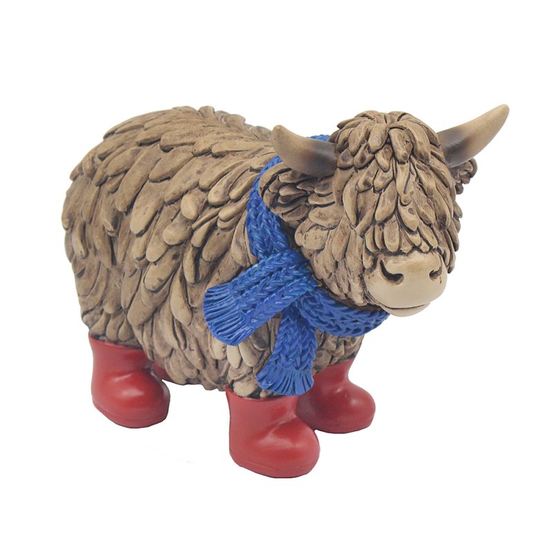 Lesser & Pavey HUGHIE HIGHLAND COW REDWELLIES LP76259