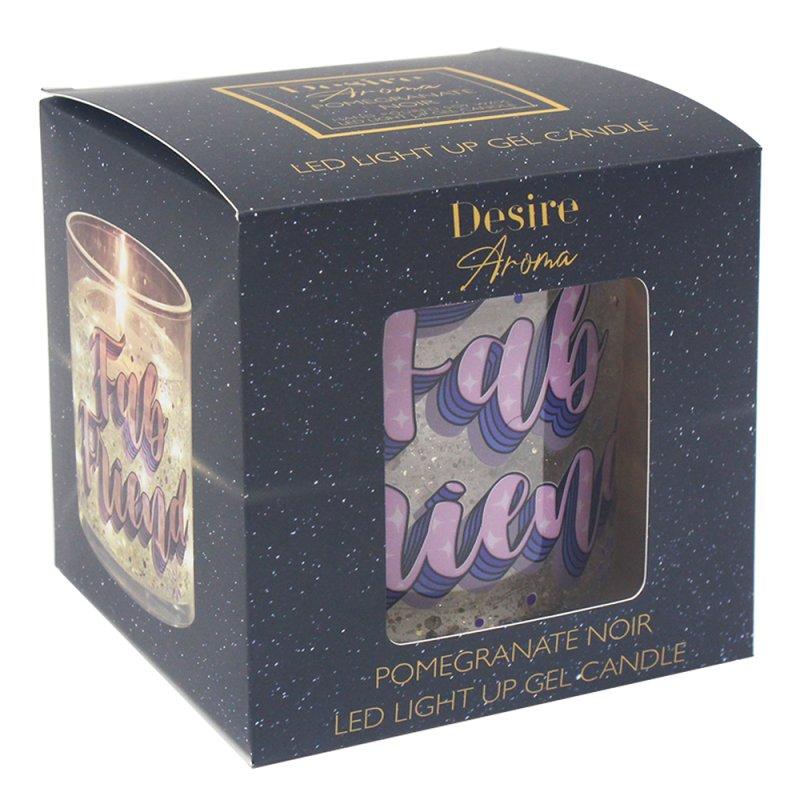 Lesser & Pavey LED GEL CANDLE FABULOUS FRIENDPOMEGRANATE NOIR LP76675
