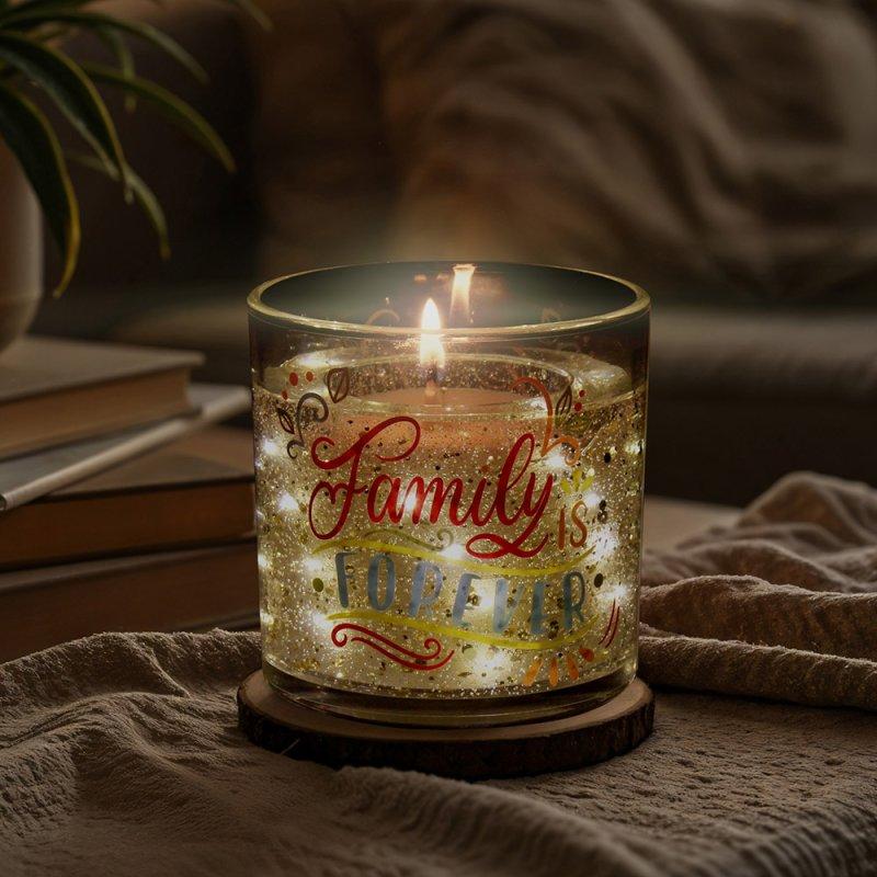 Lesser & Pavey LED GEL CANDLE FAMILY FOREVER POMEGRANATE NOIR LP76712