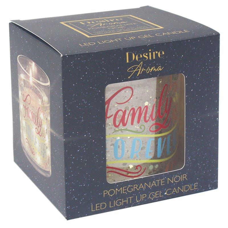 Lesser & Pavey LED GEL CANDLE FAMILY FOREVER POMEGRANATE NOIR LP76712