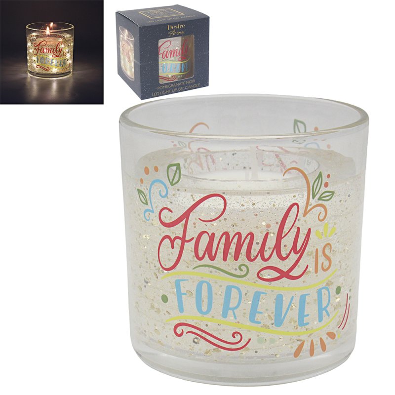 lesser & pavey LED GEL CANDLE FAMILY FOREVER POMEGRANATE NOIR LP76712