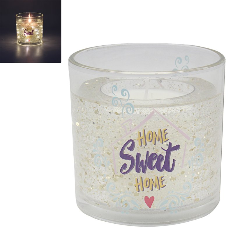 Lesser & Pavey LED GEL CANDLE HOME SWEET HOMEPOMEGRANATE NOIR LP76713