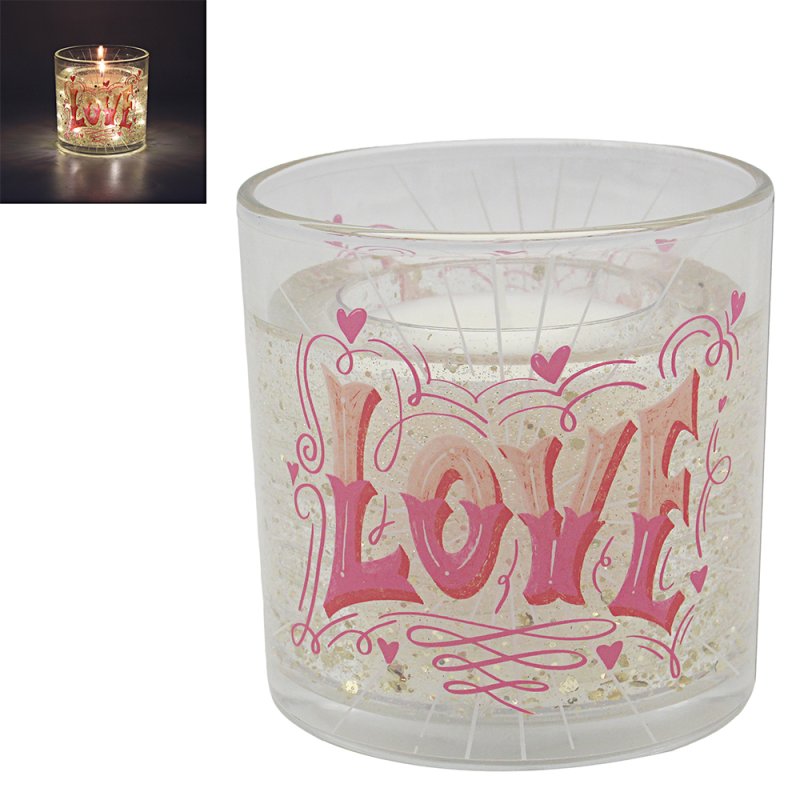 Lesser & Pavey LED GEL CANDLE LOVE POMEGRANATE NOIR LP76715