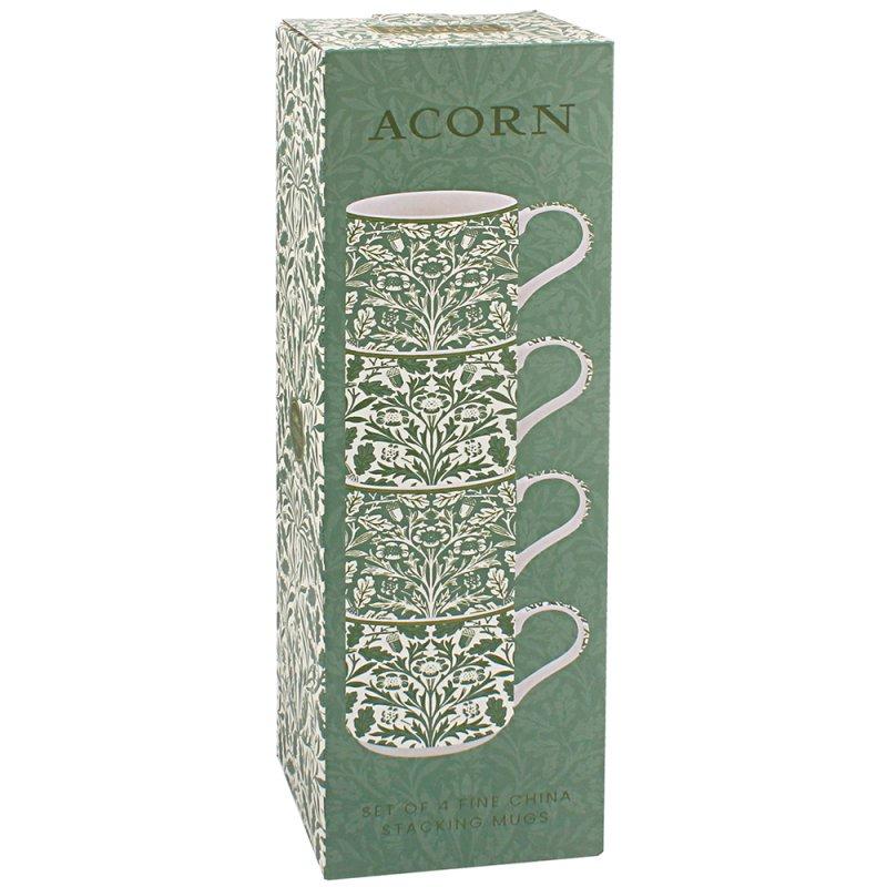 Lesser & Pavey ACORN STACKING MUGS SET 4 LP96746
