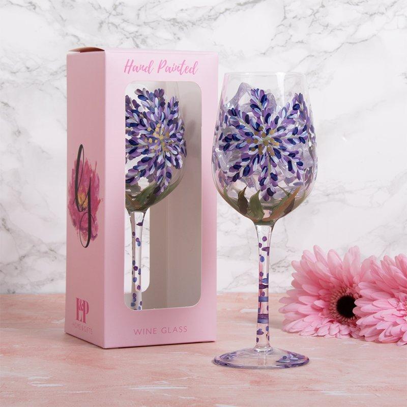lesser & pavey AGAPANTHUS WINE GLASS LP75754