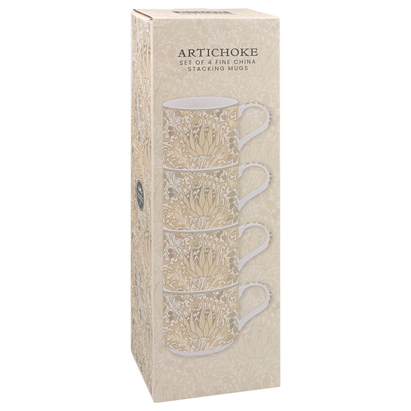 Lesser & Pavey ARTICHOKE STACKING MUGS SET 4 LP96656