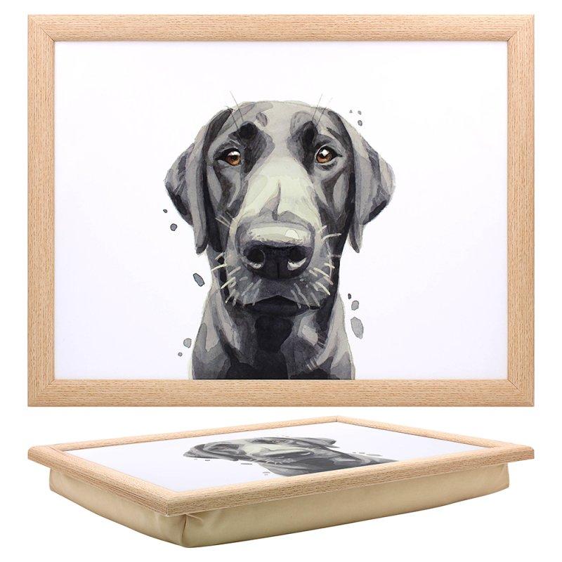 Lesser & Pavey BLACK LABRADOR LAPTRAY LP75188