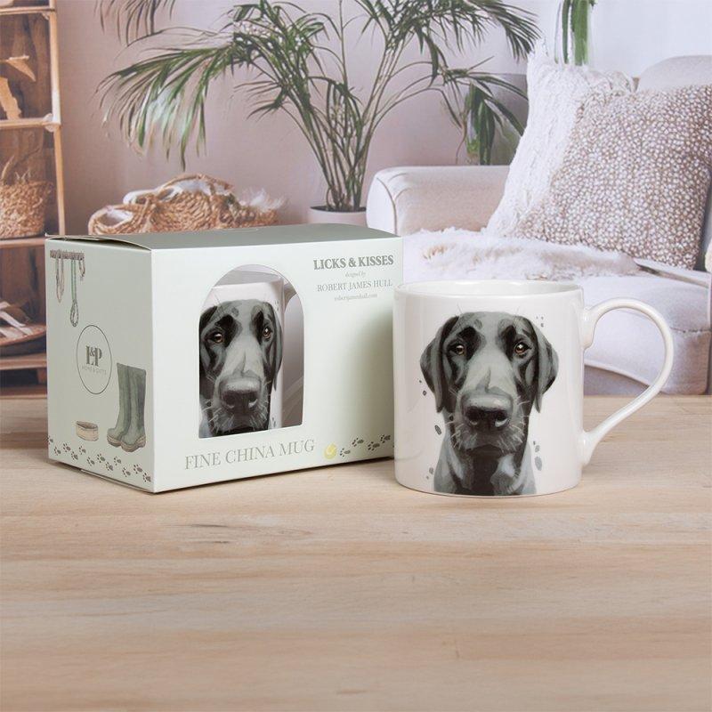lesser & pavey BLACK LABRADOR MUG LP34263