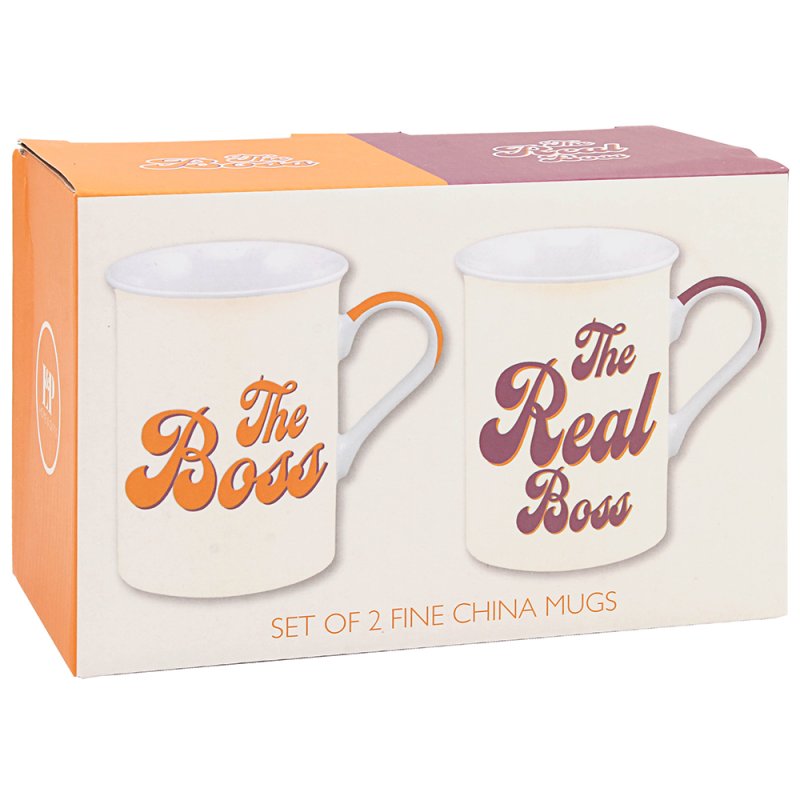 Lesser & Pavey BOSS & REAL BOSS MUGS SET 2 LP96789