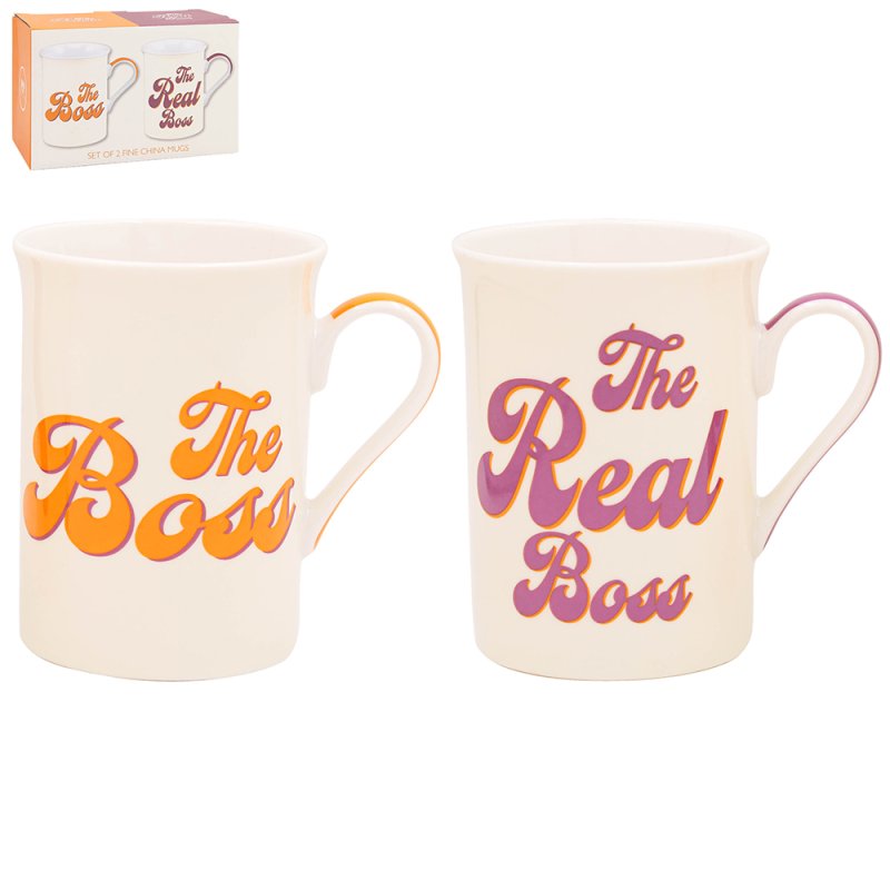 lesser & pavey BOSS & REAL BOSS MUGS SET 2 LP96789