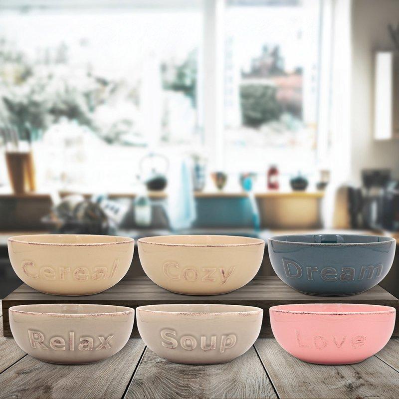 lesser & pavey BOWL 6 ASST LP76536