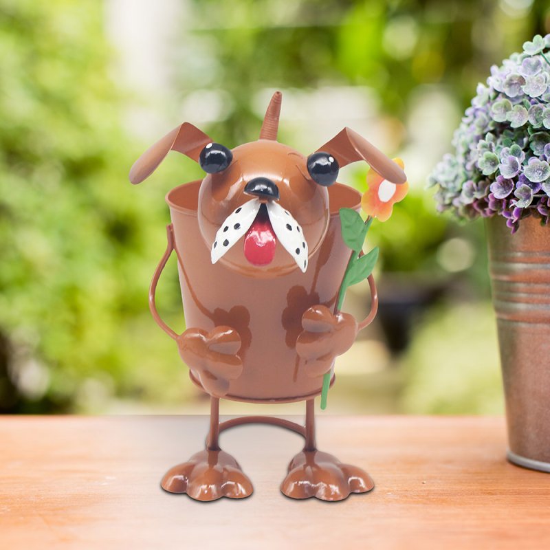 lesser & pavey BRIGHT EYES DOG PLANTER LP74714