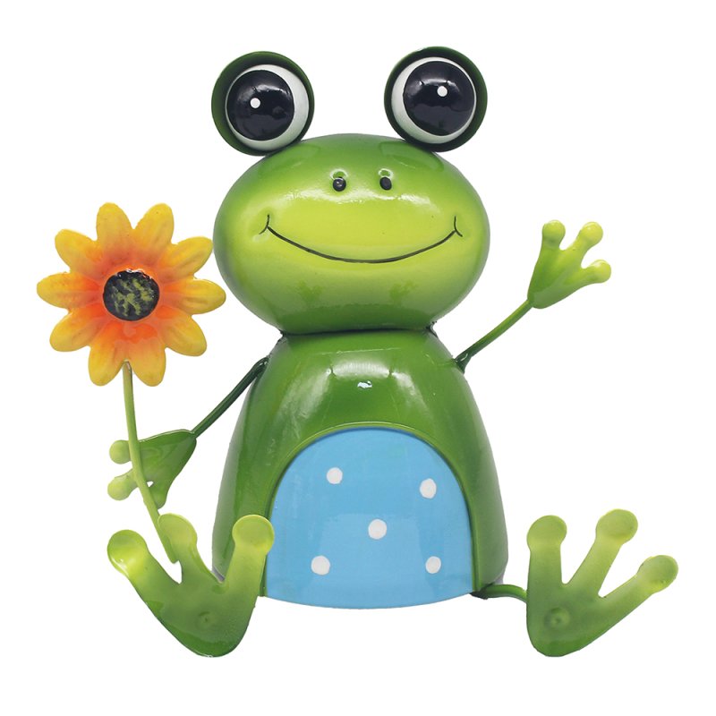 Lesser & Pavey BRIGHT EYES FROG WITH FLOWER LP74719