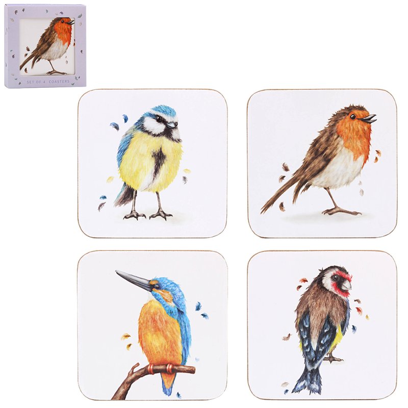 Lesser & Pavey BRITISH BIRDS COASTERS SET 4 LP96739
