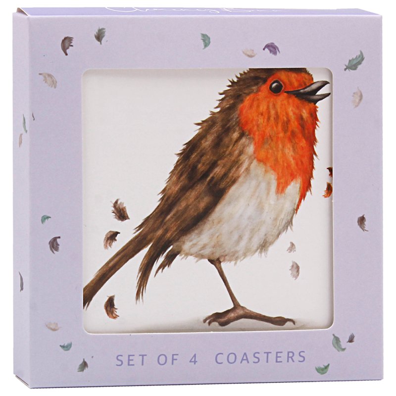 Lesser & Pavey BRITISH BIRDS COASTERS SET 4 LP96739