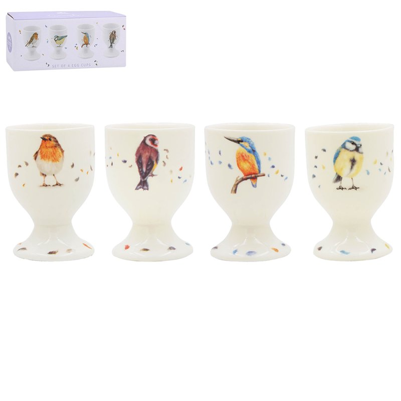 Lesser & Pavey BRITISH BIRDS EGG CUPS SET 4 LP96738
