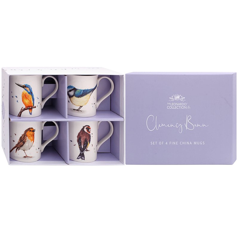 Lesser & Pavey BRITISH BIRDS MUGS SET 4 LP96737