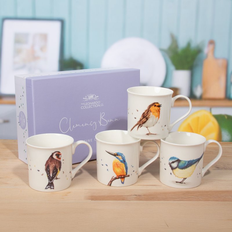 lesser & pavey BRITISH BIRDS MUGS SET 4 LP96737