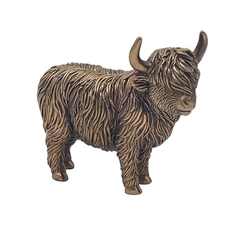 Lesser & Pavey BRONZED HIGHLAND COW LP72550