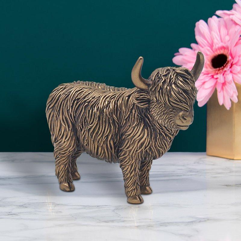 lesser & pavey BRONZED HIGHLAND COW LP72550