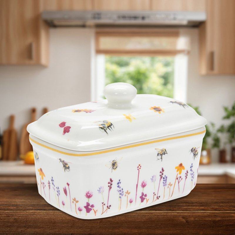 lesser & pavey BUSY BEES BUTTER DISH LP93887
