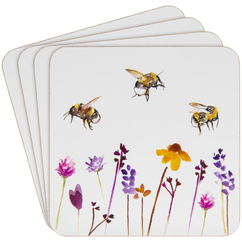 Lesser & Pavey BUSY BEES COASTERS S4 LP93888