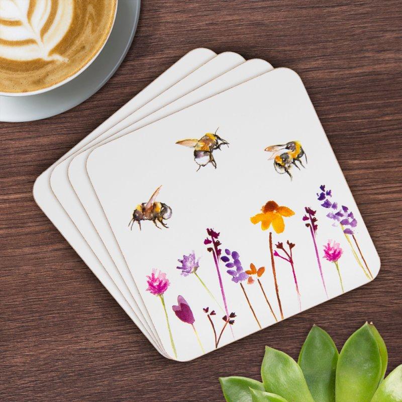 lesser & pavey BUSY BEES COASTERS S4 LP93888