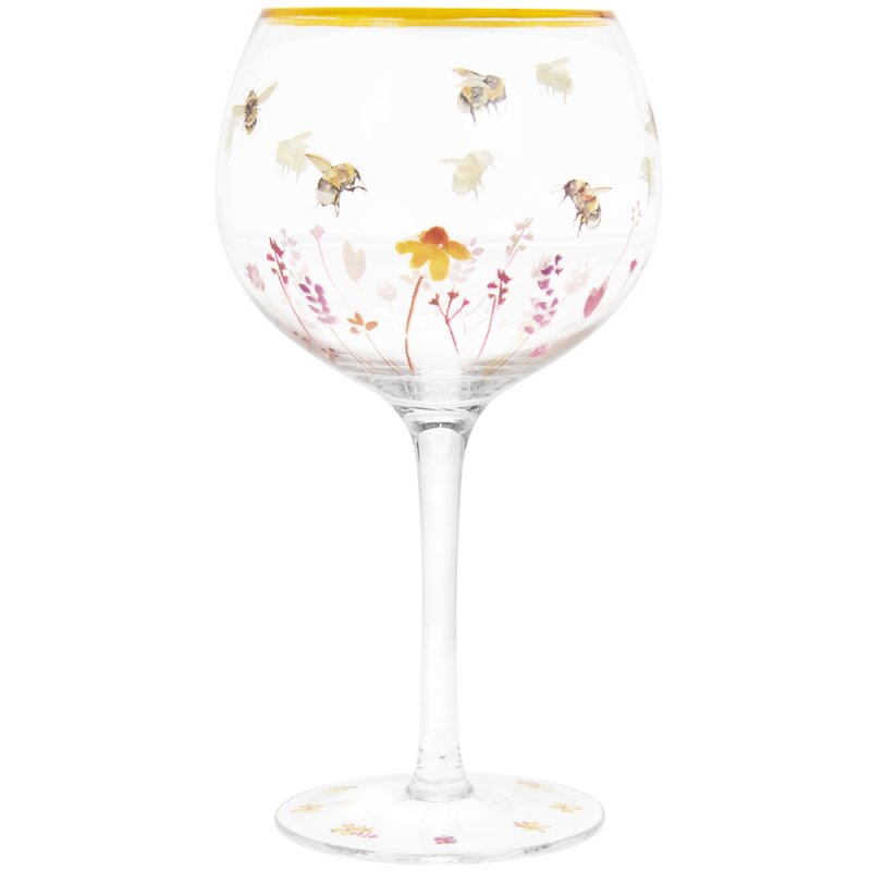 Lesser & Pavey BUSY BEES GIN GLASS LP45082