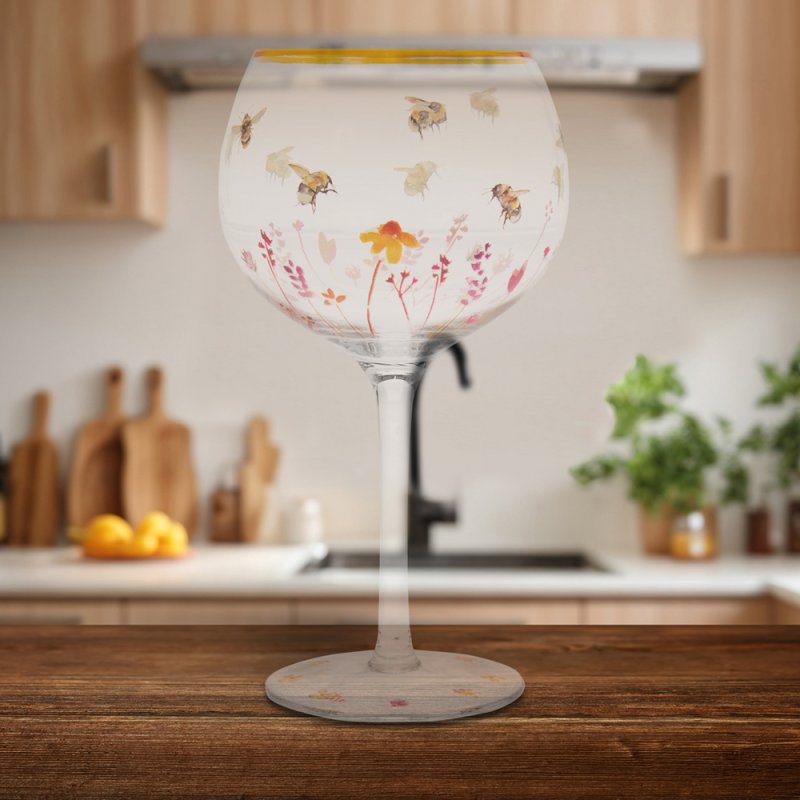 lesser & pavey BUSY BEES GIN GLASS LP45082