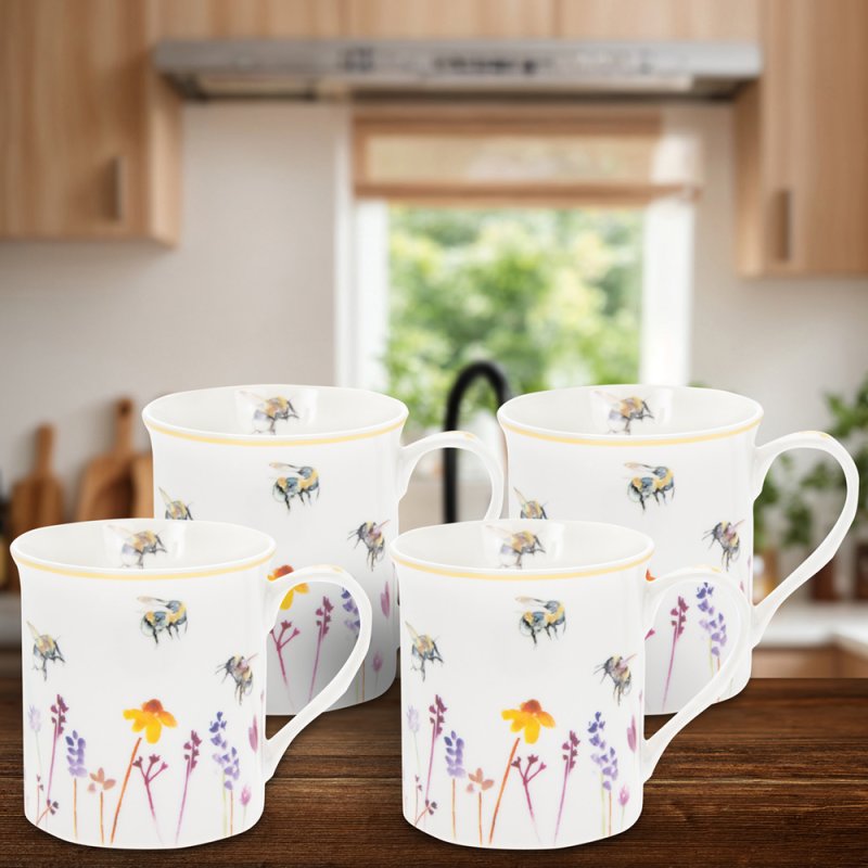 lesser & pavey BUSY BEES MUGS SET OF 4 LP93884