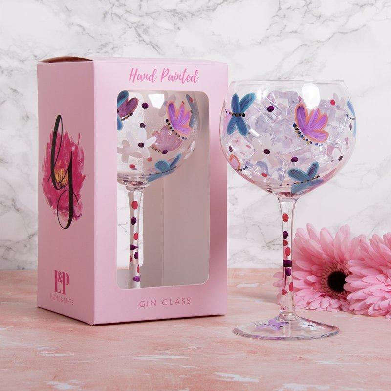 lesser & pavey BUTTERFLIES GIN GLASS LP75745