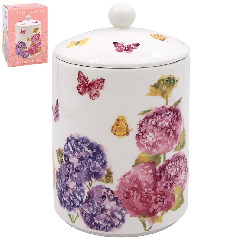 lesser & pavey BUTTERFLY BLOSSOM CANISTER LP95732