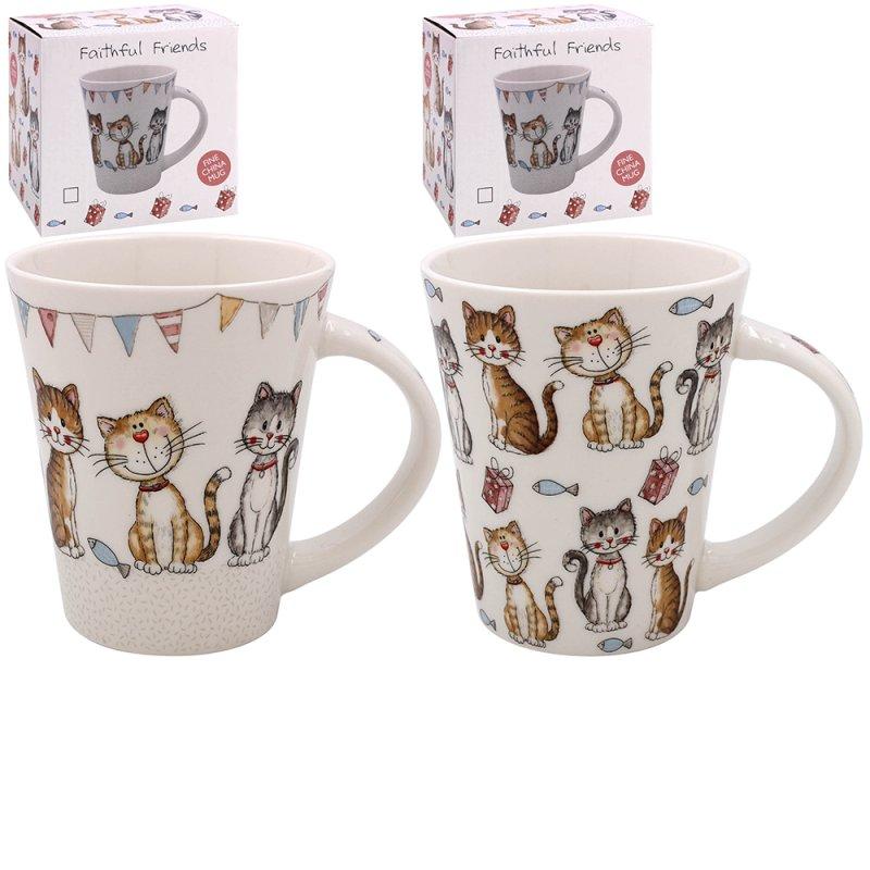 lesser & pavey CAT MUG 2 ASST LP73797