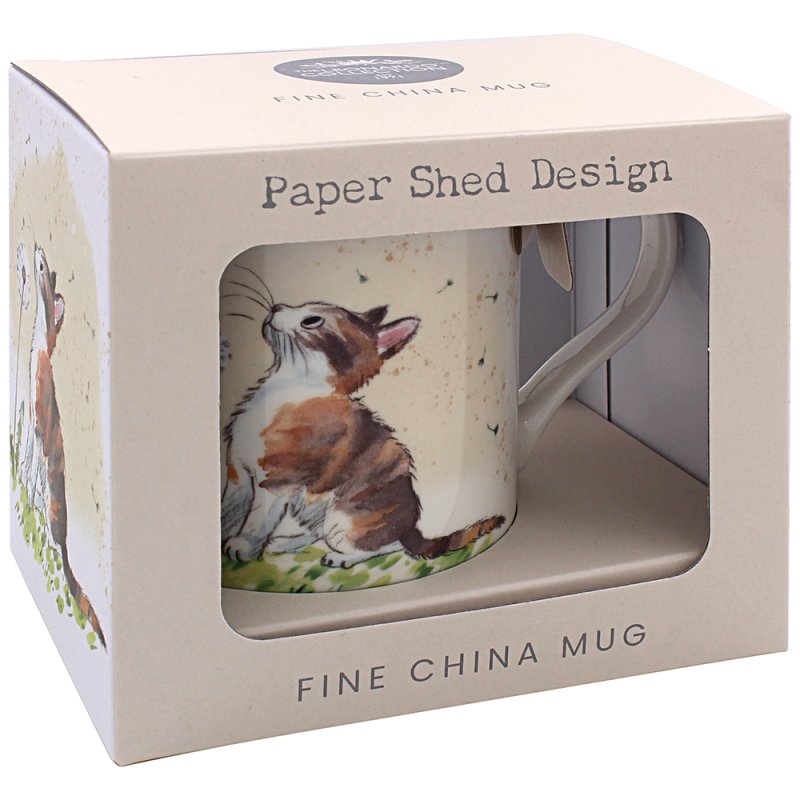 Lesser & Pavey CAT WITH DANDELION MUG LP96433