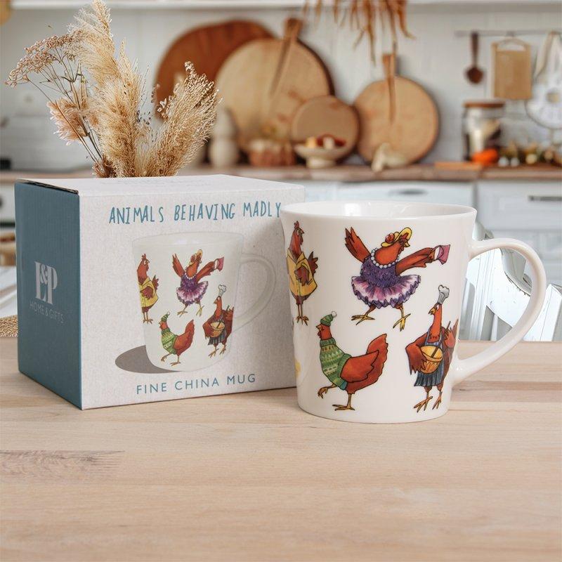 lesser & pavey CHICKENS MUG LP96288