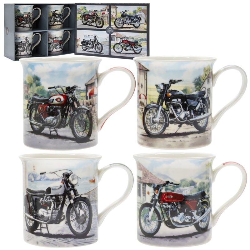 lesser & pavey CLASSIC MOTORBIKES MUG SET 4 LP34038