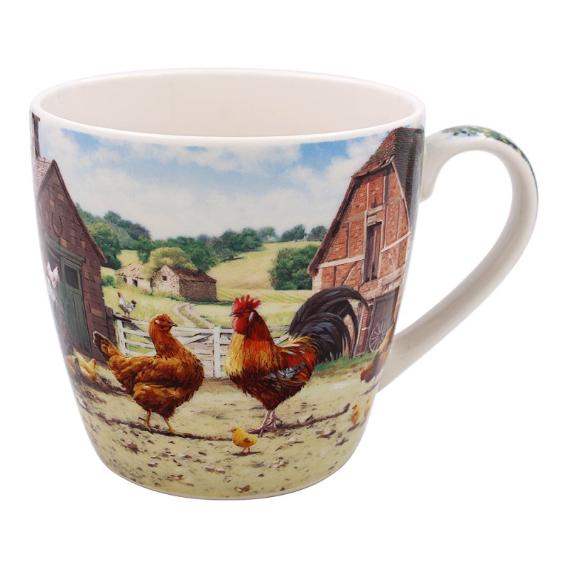 Lesser & Pavey COCKEREL & HEN BREAKFAST MUG LP95941