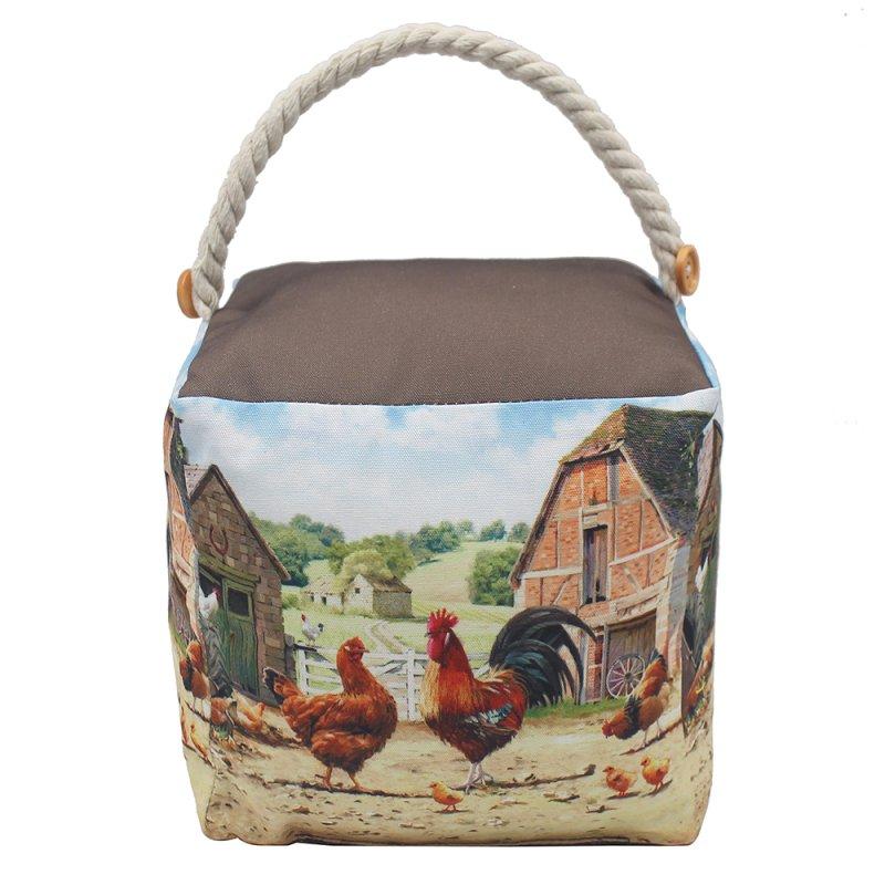 lesser & pavey COCKEREL & HEN DOORSTOP LP95962