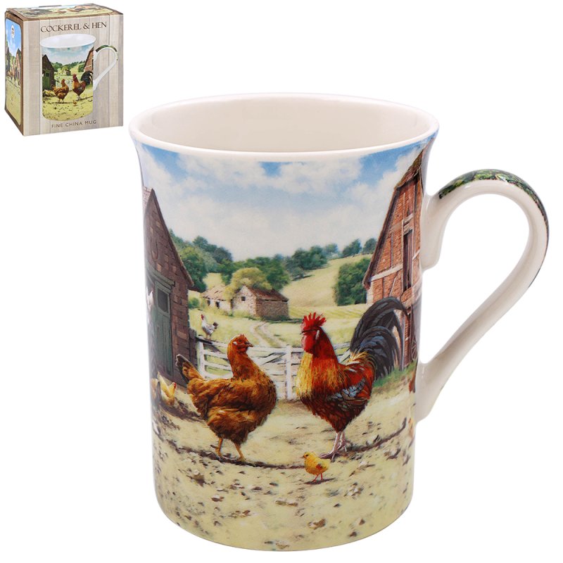 lesser & pavey COCKEREL & HEN MUG LP95939
