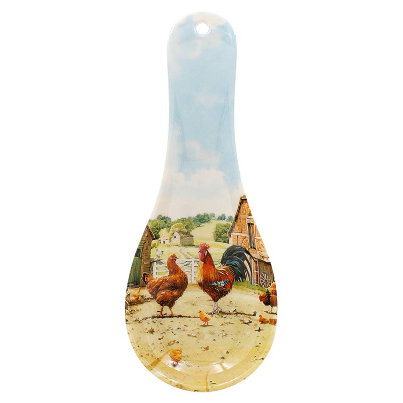 lesser & pavey COCKEREL & HEN SPOON REST LP95959