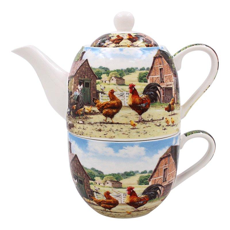 Lesser & Pavey COCKEREL & HEN TEA FOR ONE LP95948