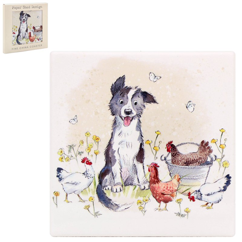 Lesser & Pavey COLLIE & HENS COASTER LP96413