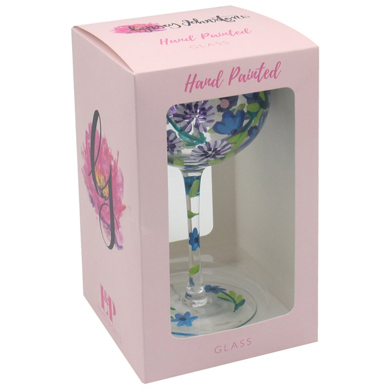 Lesser & Pavey CORNFLOWERS GIN GLASS LP72900