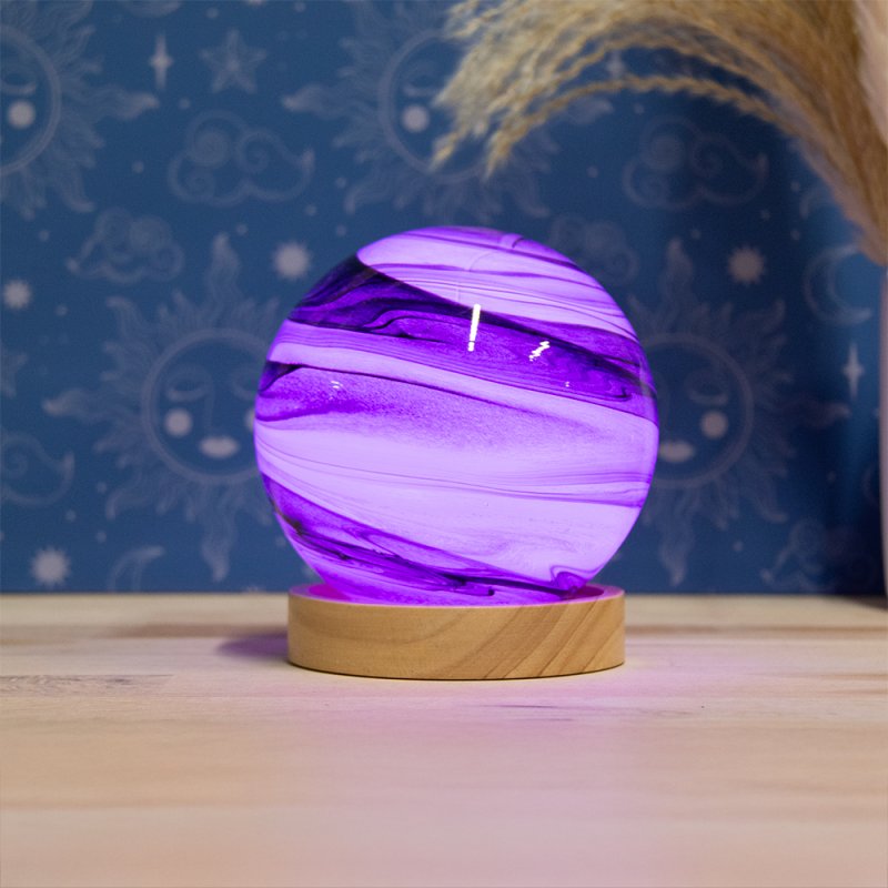 Lesser & Pavey COSMIC PLANET LAMP GREY 12CM LP76498