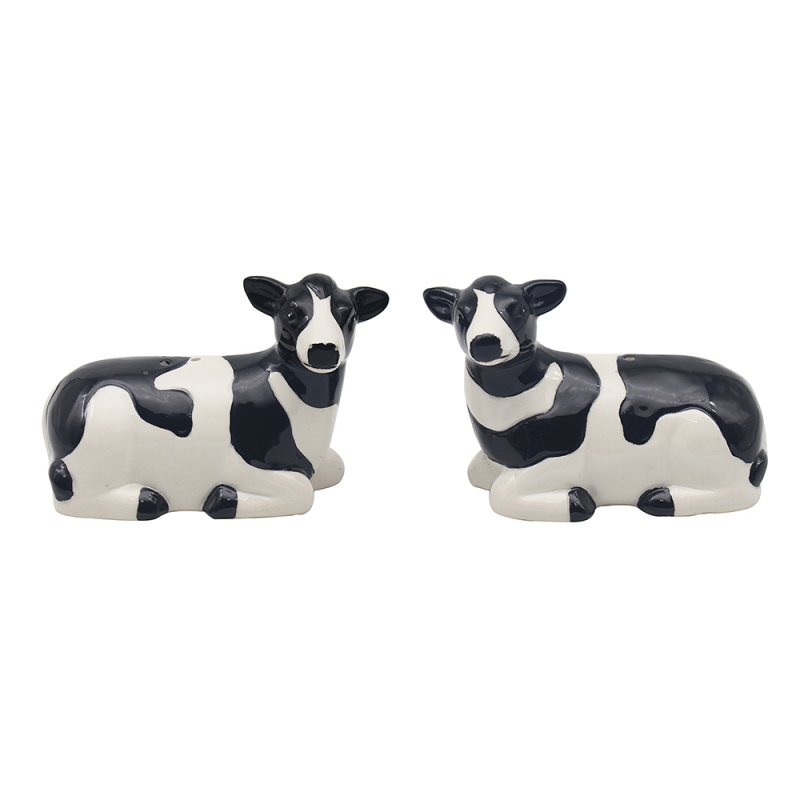 Lesser & Pavey COW SALT & PEPPER SET LP72483