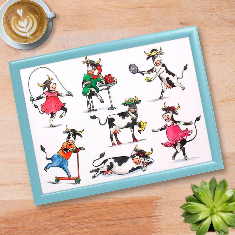 lesser & pavey COWS LAPTRAY LP74902