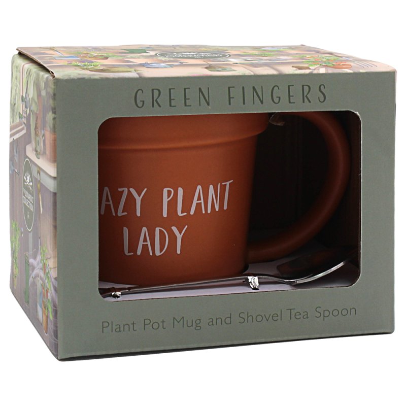 Lesser & Pavey CRAZY PLANT LADY MUG & SPOON LP75480