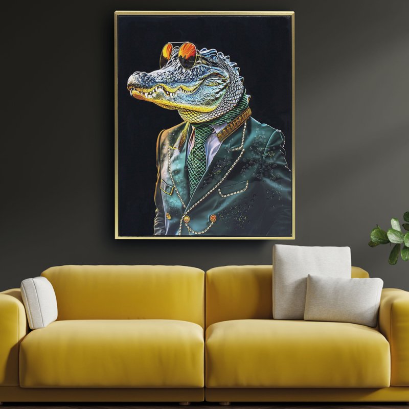 lesser & pavey CROCODILE ROCK WALL ART LP75630